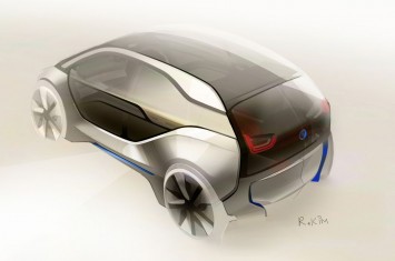 BMW i3 Concept Design Sketch