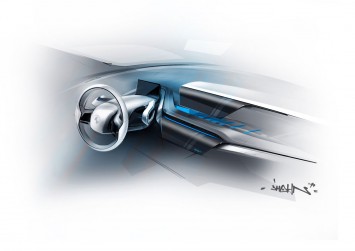 BMW i3 Concept Interior Design Sketch