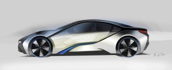 BMW i8 Concept Design Sketch