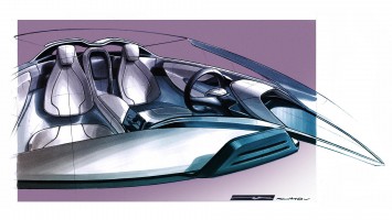 BMW i8 Concept Spyder - Interior Design Sketch