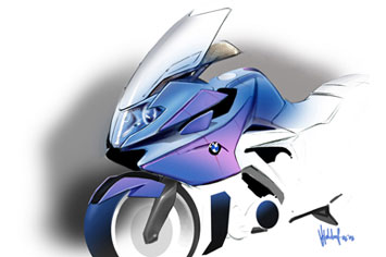 BMW K 1600 GT Design Sketch