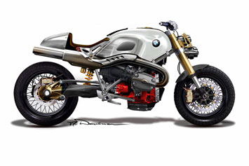 BMW Lo Rider Concept Design Sketch