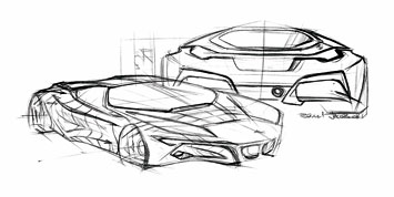 BMW M1 Homage design sketch