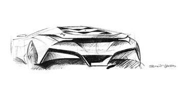 BMW M1 Homage design sketch