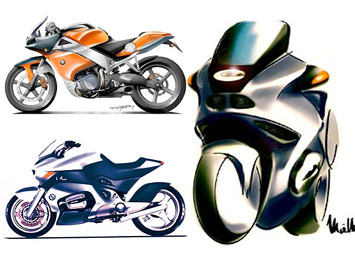 BMW Motorcycles design sketches