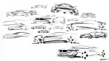 BMW MZ8 Concept Design Sketches