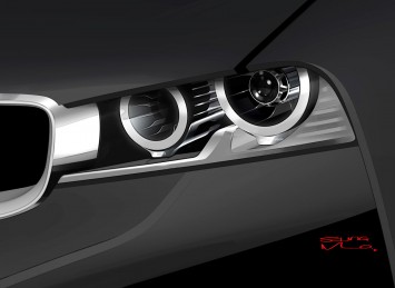 BMW Vision ConnectedDrive - headlight design sketch