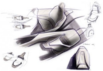 BMW Vision EfficientDynamics Interior Design Sketch