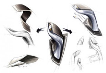BMW Vision EfficientDynamics Interior Design Sketch