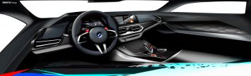 BMW X5M and X6M Competition Interior Design Sketch Render