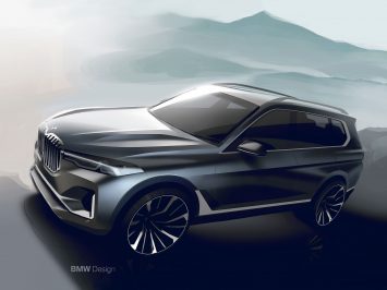 BMW X7 Design Sketch Render