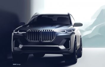 BMW X7 Design Sketch Render