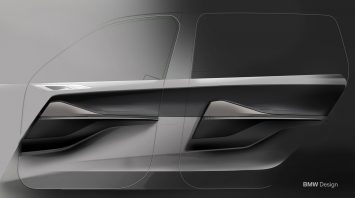 BMW X7 Interior Design Sketch Render