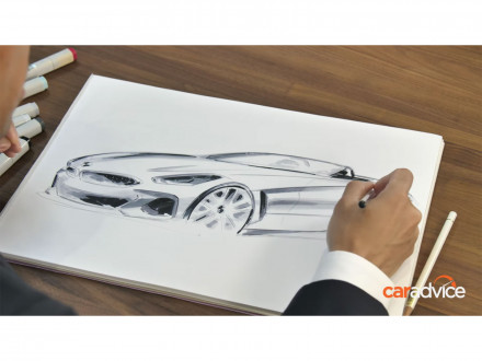 BMW designer Calvin Luk sketches the BMW Z4
