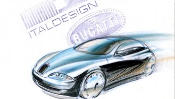 Bugatti Design Sketch by Giorgetto Giugiaro