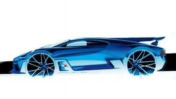 Bugatti Divo Design Sketch