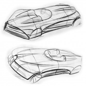Bugatti Type 35 by Jannis Carius - Design Sketches