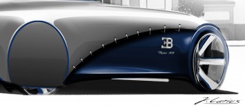Bugatti Type 35 Concept by Jannis Carius - Design Sketch detail