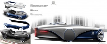Bugatti Type 35 Concept by Jannis Carius - Design Sketches
