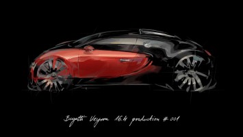 Bugatti Veyron 16.4 001 - Design sketch