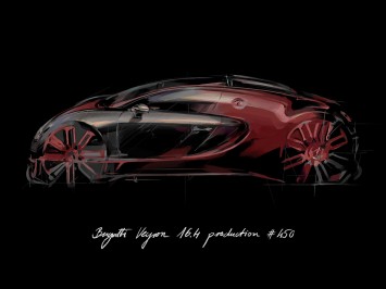 Bugatti Veyron 16.4 Grand Sport Vitesse La Finale - Design sketch