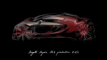 Bugatti Veyron - Number 450 La Finale - Design Sketch