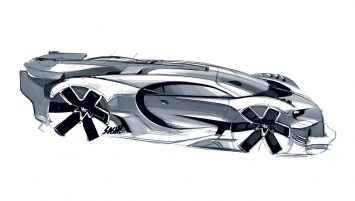 Bugatti Vision Gran Turismo Concept Design Sketch by Sasha Selipanov