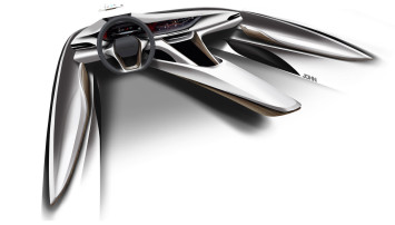 Buick Avista Concept - Interior Design Sketch Render