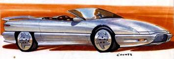 Buick Design Sketch Render Illustration by Gray Counts