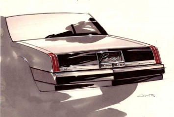 Cadillac Design Sketch Render Illustration by Gray Counts
