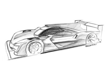 Cadillac DPi VR Race Car Design Sketch