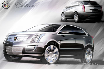 Cadillac Provoq Concept design sketch