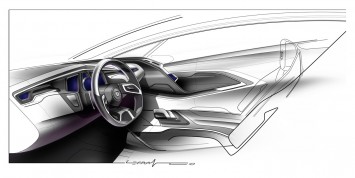 Cadillac Urban Luxury Concept Interior Design Sketch