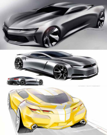 Camaro 2016 Design Sketches