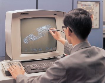 Car 3D Design at Mazda in 1960s 1970s with IBM 2250 Model 3 System