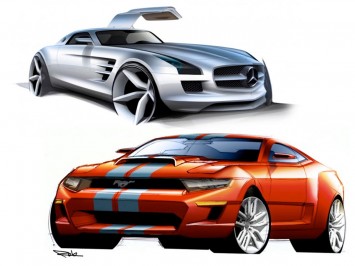 Car Body Design - Design Sketch Board
