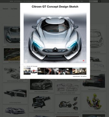 Car Body Design - Design Sketch Board page