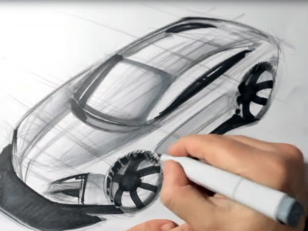 3/4 Front Perspective Car Drawing Tutorial