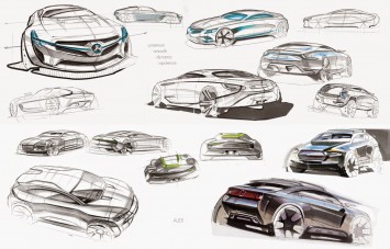 Car Design Sketches by Alexey Semenov