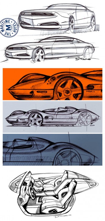 Car Design Sketches by Michael DiTullo