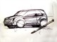 3/4 front view car sketching tutorial