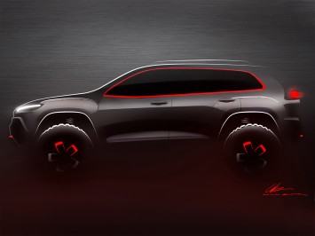 Cherokee Dakar Concept - Design Sketch