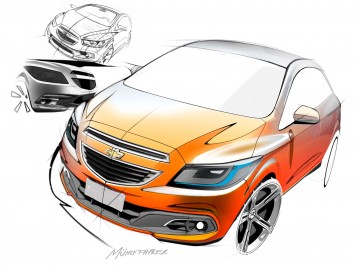 Chevrolet Onix Design Sketch