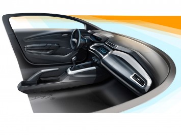 Chevrolet Onix Interior Design Sketch