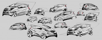 Chevrolet Spark Design Sketches