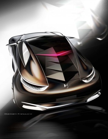 Citroen Divine DS Concept - Design Sketch by Damien Fressard