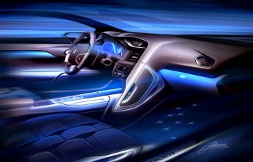 Citroen DS High Rider Concept Interior Design Sketch