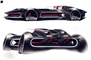 Citroen G Concept Design Sketches by Hongru Zhou