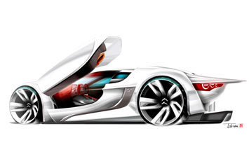 Citroen GT Concept Design Sketch