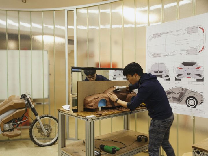 Clay modeling Transportation Design at IED Barcelona